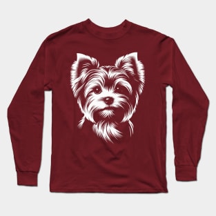 Portrait of a Yorkshire Terrier Long Sleeve T-Shirt